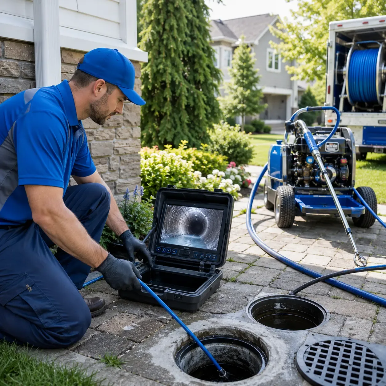 Outdoor drain cleaning professionals serving Waller, TX