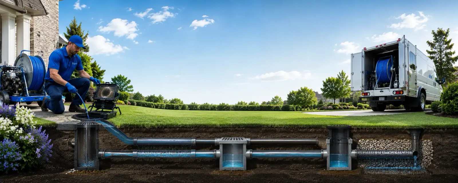 Outdoor drain cleaning information for Waller, TX